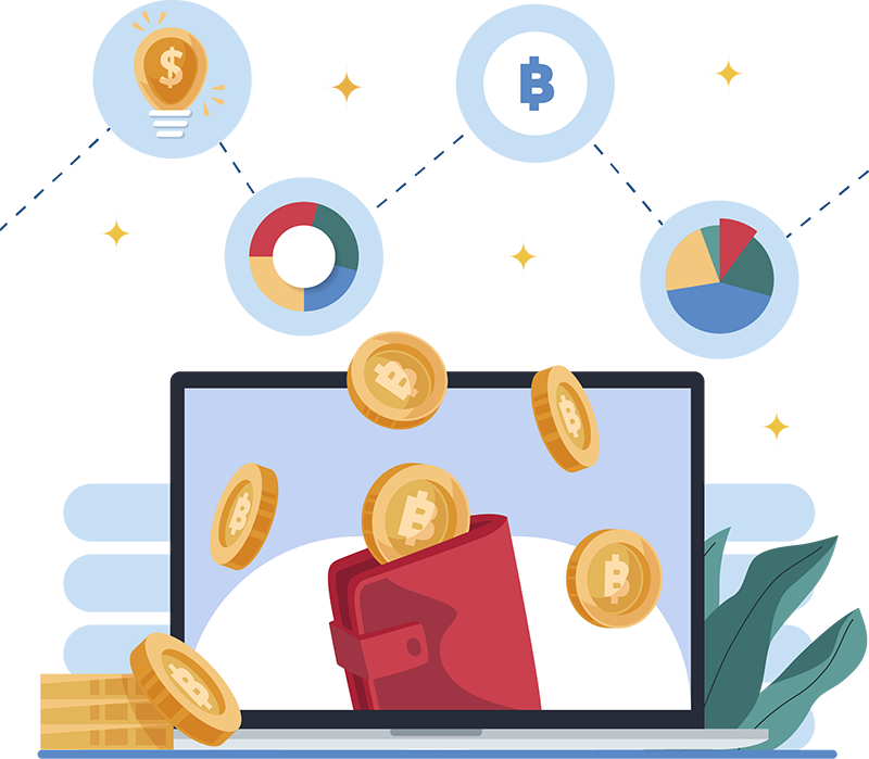 Bitcoin Wallet Illustration